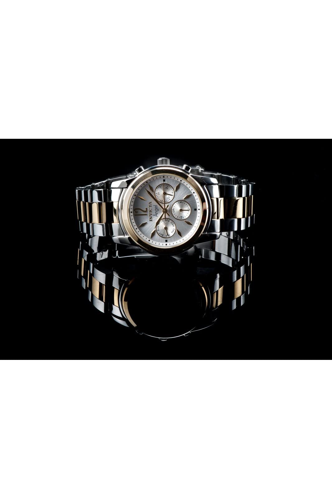Invicta Women's 11735 Angel Silver Dial Two Tone Stainless Steel Watch