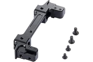 MOHERO Aluminum Alloy Front Bumper Mount Servo Stand CNC for AXIAL SCX10 II 90046 1/10 RC Crawler Car (Front Bumper Mount, Black)
