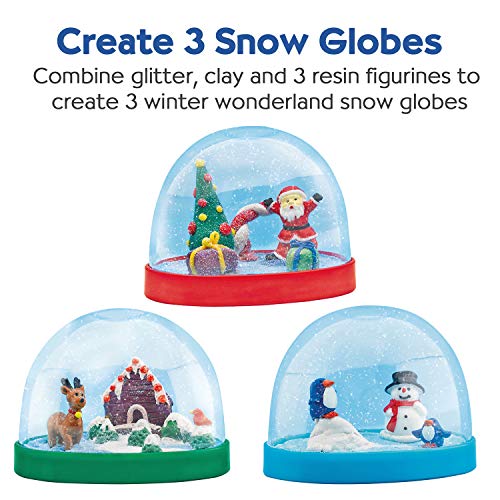 Creativity for Kids Holiday Snow Globes Craft Kit Makes 3 DIY
