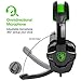 SADES PS4 Gaming Headphone SA930 3.5MM Stereo Surround Lightweight Gaming Headset with Microphone Volume Control for PC/MAC/PS4/Smartphone/Tablets (Black+Green)thumb 1