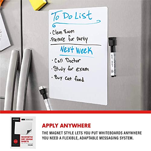 Minomag Dry Erase Board Sheets (Pack of 5) Flexible