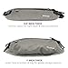 Money Belt for Travel RFID Waterproof - Running Pack - Waist Pack - Hidden Wallet - Travel Wallet - Security Money Belts (1.0 inch thick, Grey)