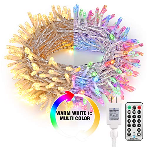 BrizLabs Color Changing Christmas Lights, 115ft 300 LED Fairy String