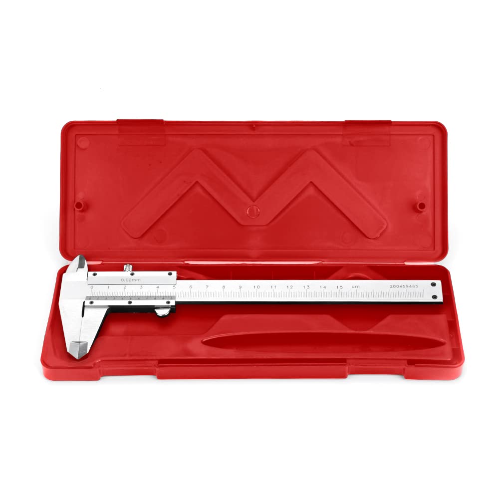 Vernier Caliper 200mm, Brynnl Professional Stainless Steel Caliper Micrometer Measuring Tool for Inside, Outside, Depth and Step Measurements Durable Tool with Protective Box 0.001"/0.02mm (150)