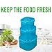 Amazix 18 Piece Food Containers Set, Air Tight Sealed, High Capacity, Total BPA free FDA Approved, Un-Leakage & safe For Microwave, Dishwasher & Freezer (Red, Green & Blue - Square Shaped)