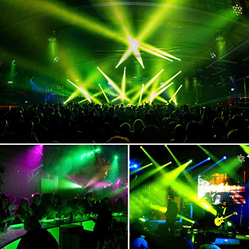 LED Stage Lights, OPPSK Updated Version Full 36W 36LEDs UV+Amber+White+RGB Par Lights by Remote DMX Control and Power Linking for Wedding Church DJ Party Stage Lighting