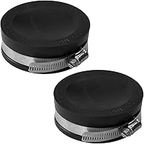 ●typeservice● Appliqu Flat Cap Black OHTA04BKF Amazon.com: Fernco QC-104 2 Pack 4-in. Qwik Cap Flexible PVC