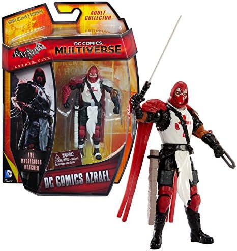 DC Comics Multiverse Mattel Year 2013 Batman Arkham City Series 4 Inch Tall Action Figure - DC Comics Azrael with Flaming Blade