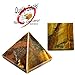 Tigers Eye Chakra Spiritual Healing Crystal Gem Pyramid Beverly Oaks Exclusive COA