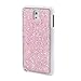 Galaxy Note 3 Case, NSSTAR Beauty Luxury Shiny Sparkle Bling Bling Glitter Handcraft Crystal [Rhinestone Diamond] Hard Plastic Plated Slim Case Cover Full Cover Protective Case for Samsung Galaxy Note 3 (Diamond: Pink)