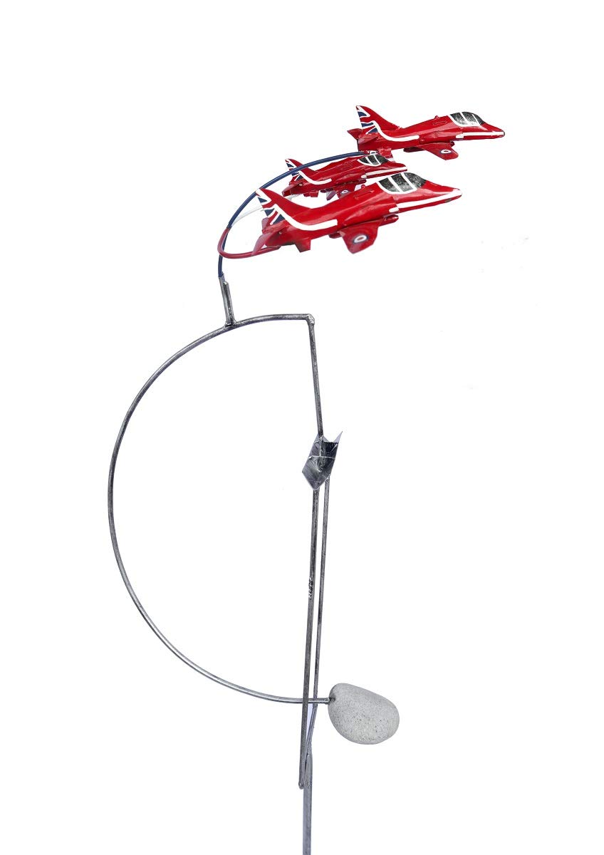 SK Style Garden Wind Rocker - Wind Sculpture - RAF Red Arrow Formation