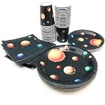 Serves-30-Complete-Party-Pack-Outer-Space-9-Dinner-Paper-Plates-7-Dessert-Paper-Plates-9-oz-Cups-3-Ply-Napkins-Outer-Space-Party-Theme