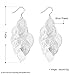JUCAW Women Silvers Dangling Earrings, Sterling Silver Dangle Earrings, Fashion Jewelry Lightweight Leaf Earrings Dangles Birthday Gifts for Mom Wife Sister or Friends