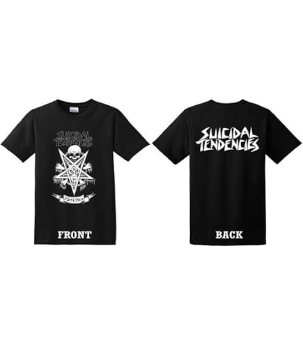 Suicidal Tendencies Official FlipSkull T-Shirt + Sticker Black