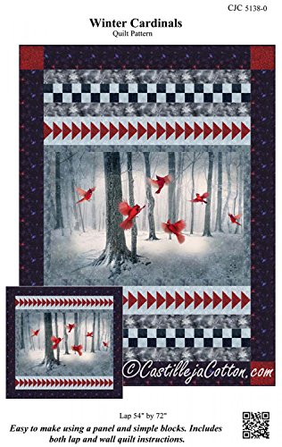 Winter Cardinals Quilt Pattern by Castilleja Cotton