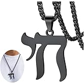 FaithHeart David of Star Necklace for Men Women, Jewish Star Pendant Necklace Stainless Steel Hebrew Amulet Jewelry, Gift Box