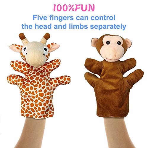 Rtudan 6PCS Animal Puppet Set, Hand Puppets Great Gift for Boys and Girls,Best for Parent-Child Interaction Toy