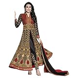 Ustaad Latest Indian Georgette Embroidery Black Bollywood Anarkali Salwar Suit