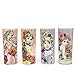 Silver Buffalo DP110661 Disney's Fashionista Princess Floral Tumbler Glass Set (4 Pack), Multicolor