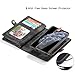Zttopo 11 Pro Max Wallet Case, 2 in 1 Leather Zipper Detachable Magnetic 11 Card Slots Card Slots Money Pocket Clutch Cover with Screen Protector for iPhone 11 max 6.5 Inch