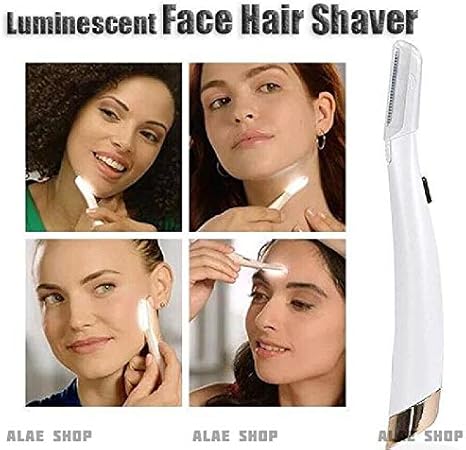 luminous facial hair shaver
