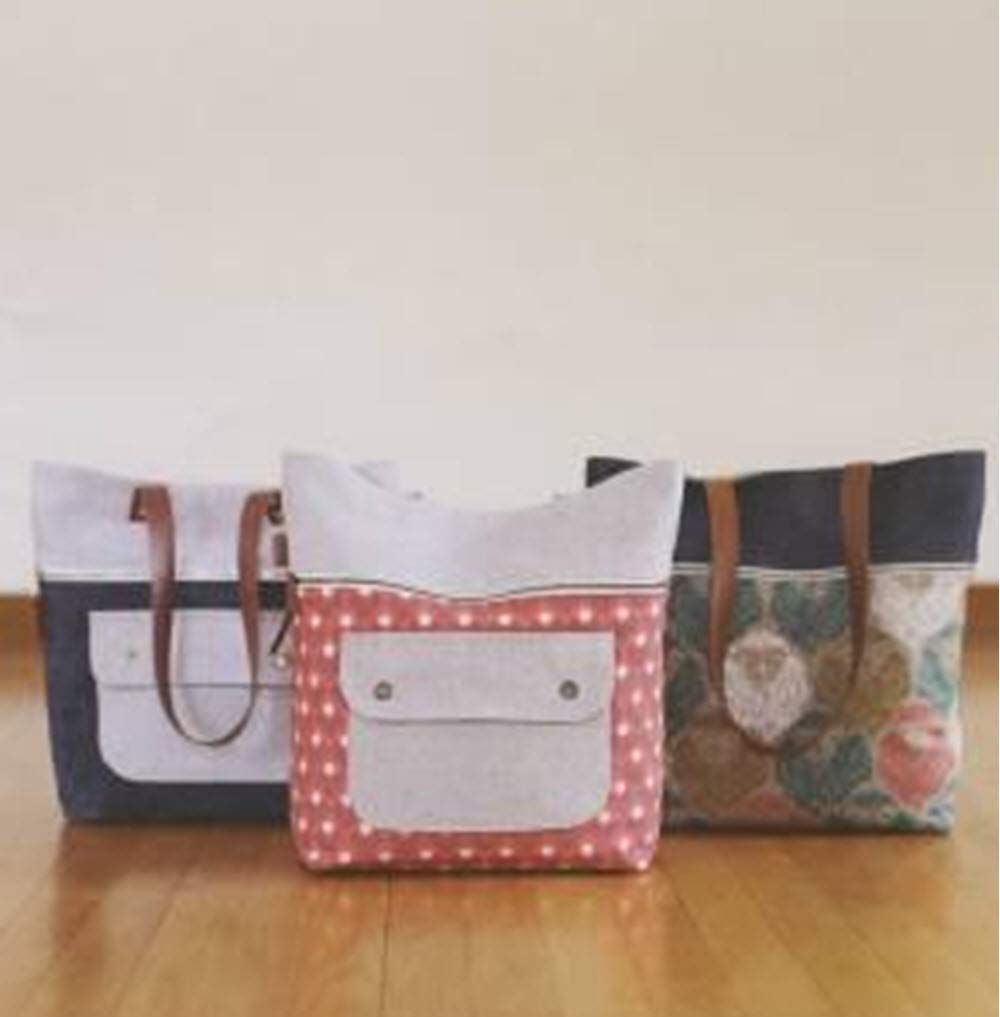 Photo 1 of Caravan Tote and Pouch Pattern by Noodlehead