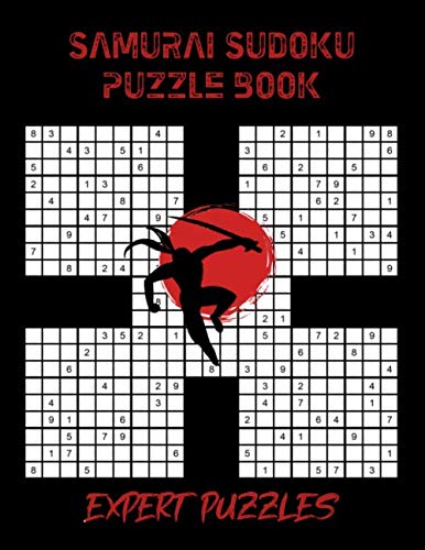 Samurai Sudoku Puzzle Book: 100 Expert Puzzles for Samurai Sudoku Lovers by NisClaroo