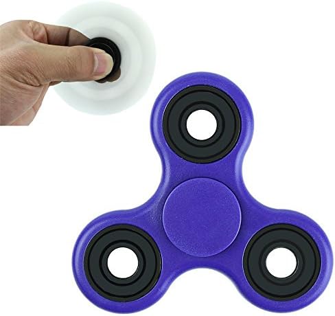 YISHU Fidget Spinner Toy Stress Reducer - Perfect For ADD, ADHD, Anxiety, and Autism Adult Children (Blue)