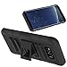 Galaxy S8 Plus Case, LK [Heavy Duty] Black Armor Holster Defender Full Body Protective Hybrid Case Cover with Belt Clip for Samsung Galaxy S8 Plus