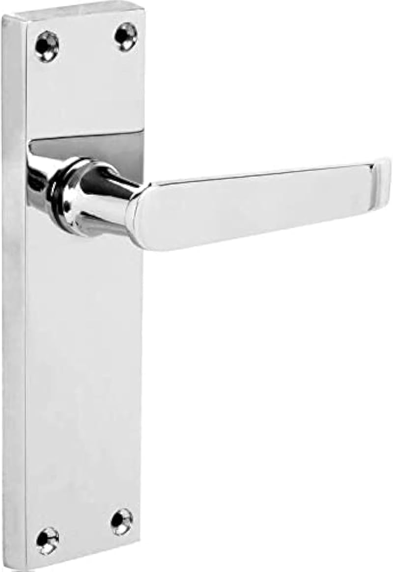 Designer Levers Victorian Straight Lever Door Handles Polished Chrome 1 Pair