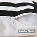 baibu Pack of 4 Embroidered Throw Pillow Case, 100% Cotton Decor Black and White Geometric Cushion Cover for Couch Sofa 18x18 inch/4PCS