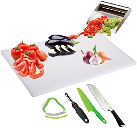 Kitchen Gems 6 Piece Vegetable Salad Kitchen Utensil Gift Set - Includes Salad Cutting Board and A Few Salad Knives with Other Essential Salad Prep Tools and Salad Making Kitchen Utensils
