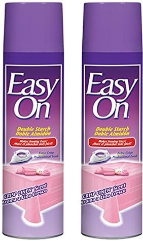 Easy-On Double Starch Fabric Care, Crisp Linen Scent, 20 Ounces, 2 Pack