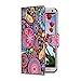 32nd® Design book wallet PU leather case cover for HTC One Max (T6) + screen protector and cleaning cloth - Jellyfish