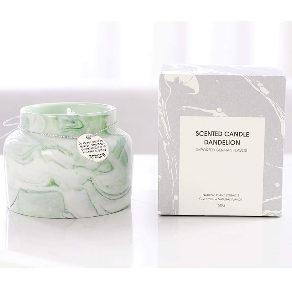 Natural Soy Wax Scented Candle, Aromatherapy Jar Candle, Fragrant Candle, Forest, Green, Relax & Fresh air, 1 piece