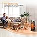 TRUSTECH Ceramic Space Heater Tower Heater for Office Small Portable Personal Heater Fan Heat Up Fast Under The Desk Oscillating Heater Instant Warm for Winter Adjustable Temperature