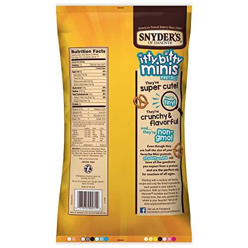 Snyder's of Hanover Itty Bitty Mini Pretzels, 12 Ounce Food, Beverages