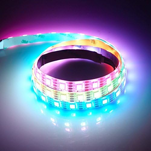 LED Strip Lights Waterproof 60LEDs/m 1M 3.2Ft APA102C IP65 Addressable Pixel LED Strip Light Dream Color PCB White DC 5V TARGOPOP