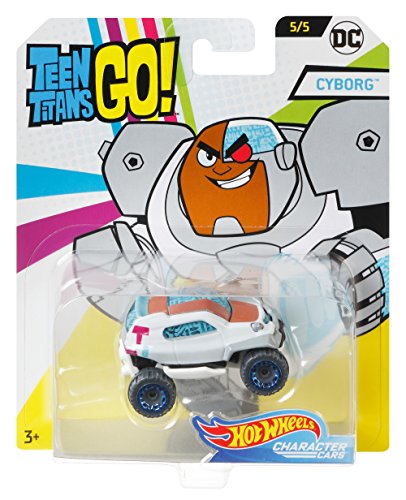 Hot Wheels Teen Titans Go Cyborg Vehicle, 1:64 Scale