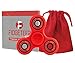 Fidget Spinner Toy with Pouch and Warranty by Fidgeteer (Street Red)