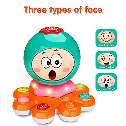 HOMETTER Baby Octopus Music Toy, Toddler Electronic Learning Sensory
