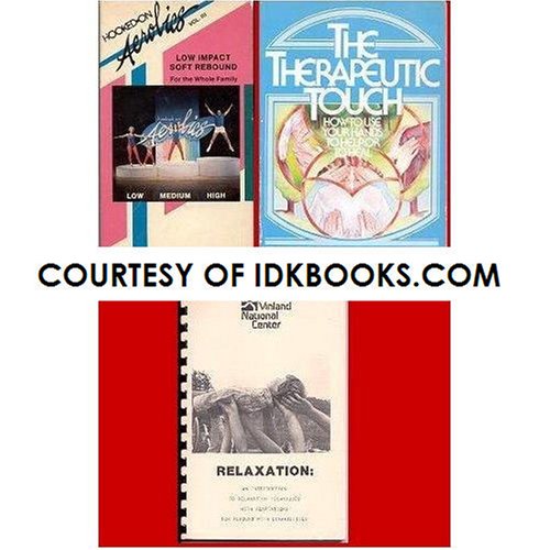 VERY RARE VHS - Hooked on Aerobics Vol III: Low Impact/Soft Rebound For The Family 3 Levels **PLUS 2 FREE BOOKS: The Therapeutic Touch: Use Your Hands To Heal + Relaxation: Intro To Relaxation Techniques Adaptations For Persons With Disabilities