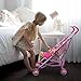 WonderPlay Doll Stroller with Baby Doll Foldable Umbrella Doll Strollers with Swivel Wheels Handles for Toddlers Kids