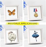 sunmeg 2Pcs 3D Shadow Box 5x5 Wooden Deep Box Frame for Medal Photos Crafts view 6