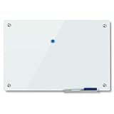 JYYPWB Magnetic Glass Board with Eraser, Frameless