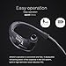Dacom Athlete Waterproof Bluetooth headset Wireless sport headphones stereo music earphones fone de ouvido with microphone & NFC (Black)