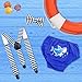 Baby Boy Shark Cake Smash Outfit 1st Birthday Bloomers Bowtie Adjustable Y Back Suspenders Strap Clip Costume Diaper Cover Clothes Set