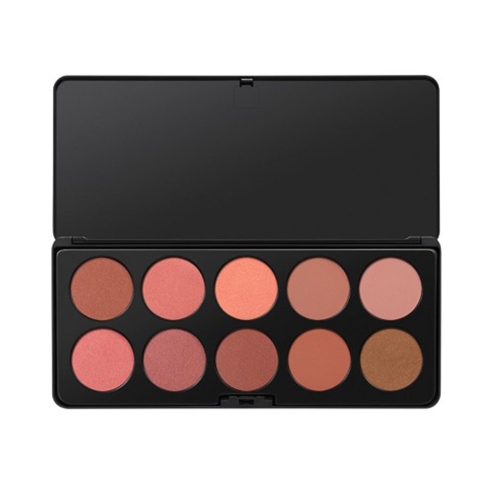BH Cosmetics Nude Blush 10 Color Blush Palette, 0.43 Pound