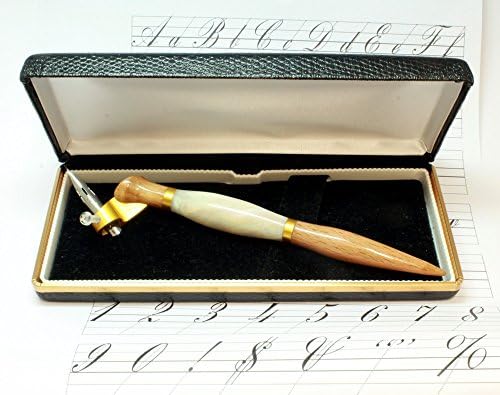 Best Professional Universal Copperplate Calligraphy Oblique Pen Holder Brause Nikko G Crow And All Standard Writing Nibs Beech Timber And Designer Resin Durable Professional Anodized Dip Pen Fittings Nylon Nib Saver