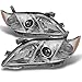 AKKON - For Toyota Camry Chrome Clear Projector Headlights Front Lamps Replacement Pair Set